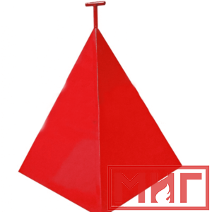 Фото 7 - Пожарная пирамида для пожарного гидранта 500x500x800 (Трехгранная).